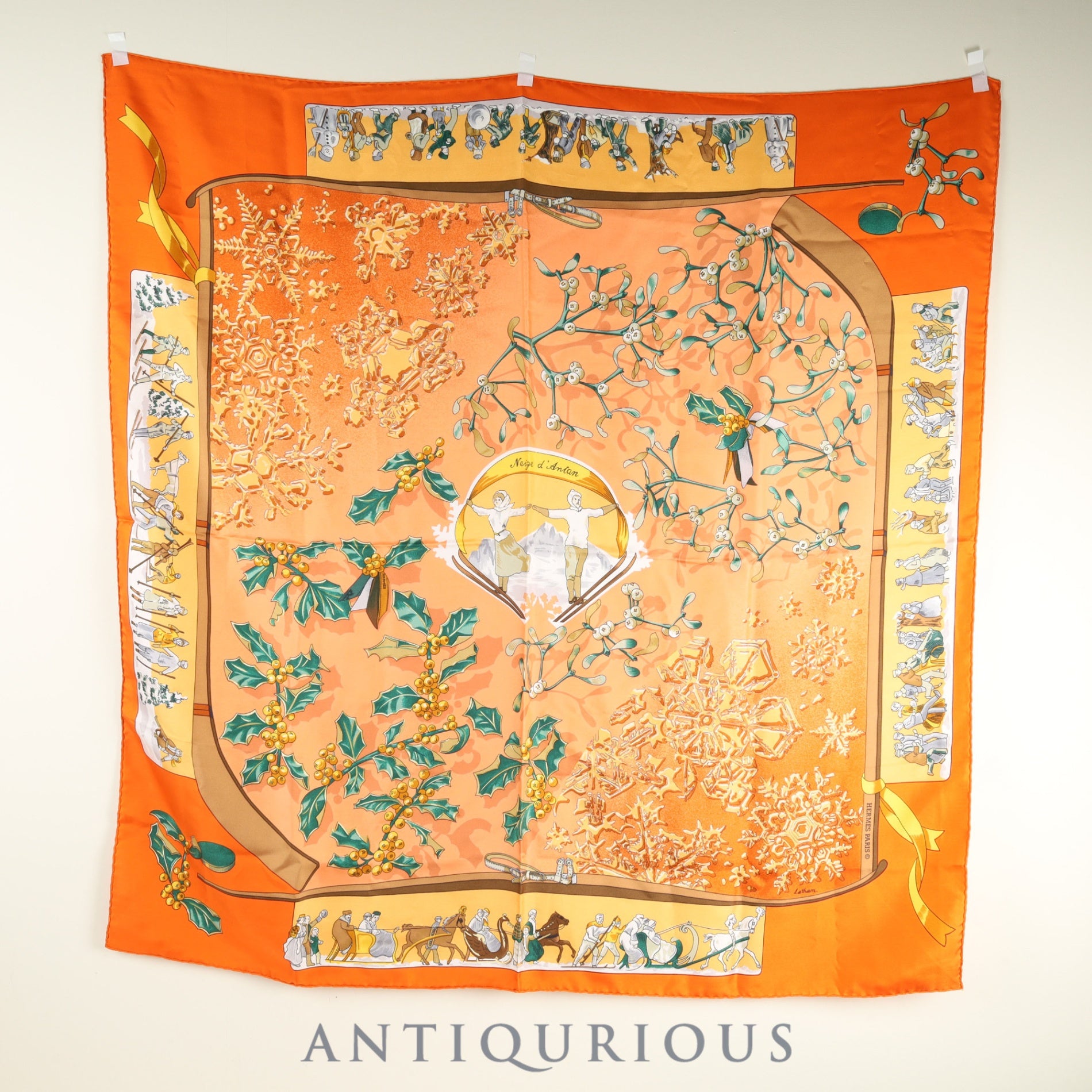 エルメス スカーフ カレ90 去年の雪 SILK100% | 東京銀座の