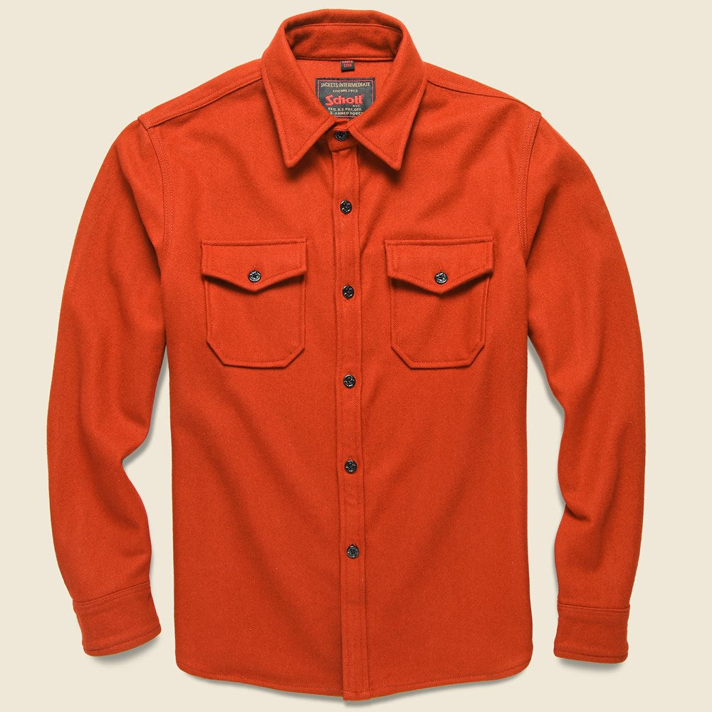 CPO Wool Shirt - Orange – STAG Provisions
