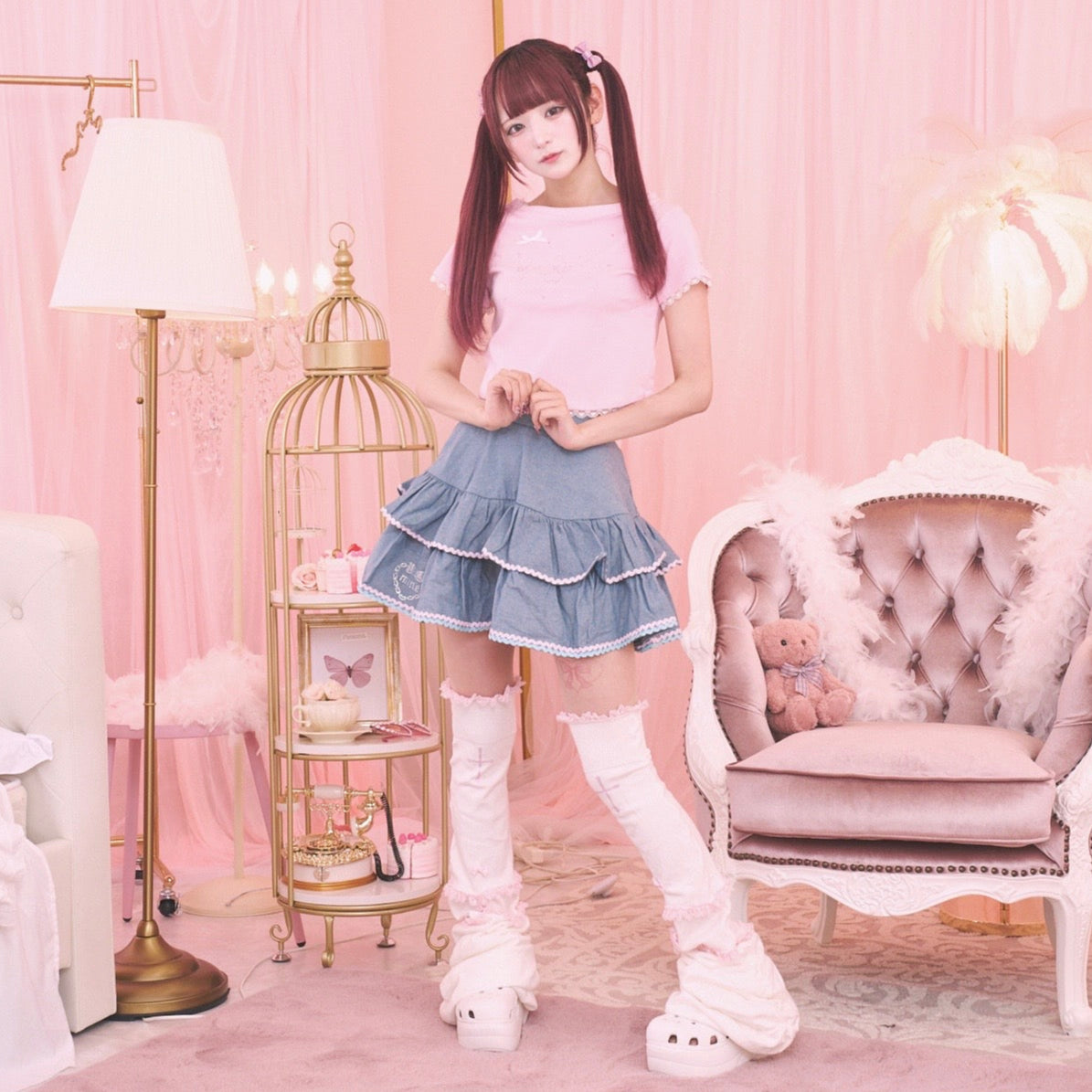 mine》ロゴデニムスカート- LAFARY ONLINE