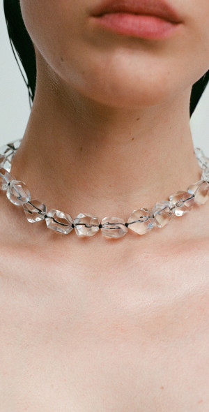 Sophie Buhai - - Ice Quartz Sterling Silver Collar Necklace