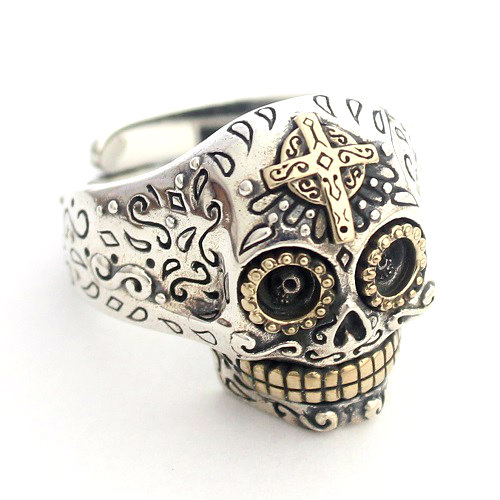 楽天市場】スカル メキシコ リング 指輪 goodvibrations グッド