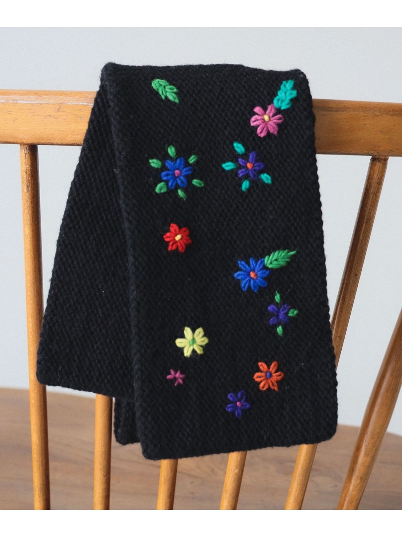 楽天市場】手編み フラワー刺繍 マフラー BEAMS BOY ビームス ウイメン