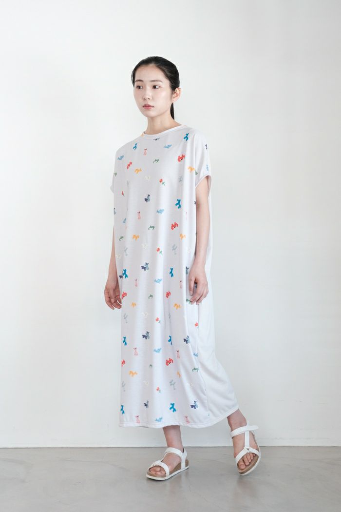 marble SUD マーブルシュッド EMB fox タックパンツ(25AW) | T.T. GARRET