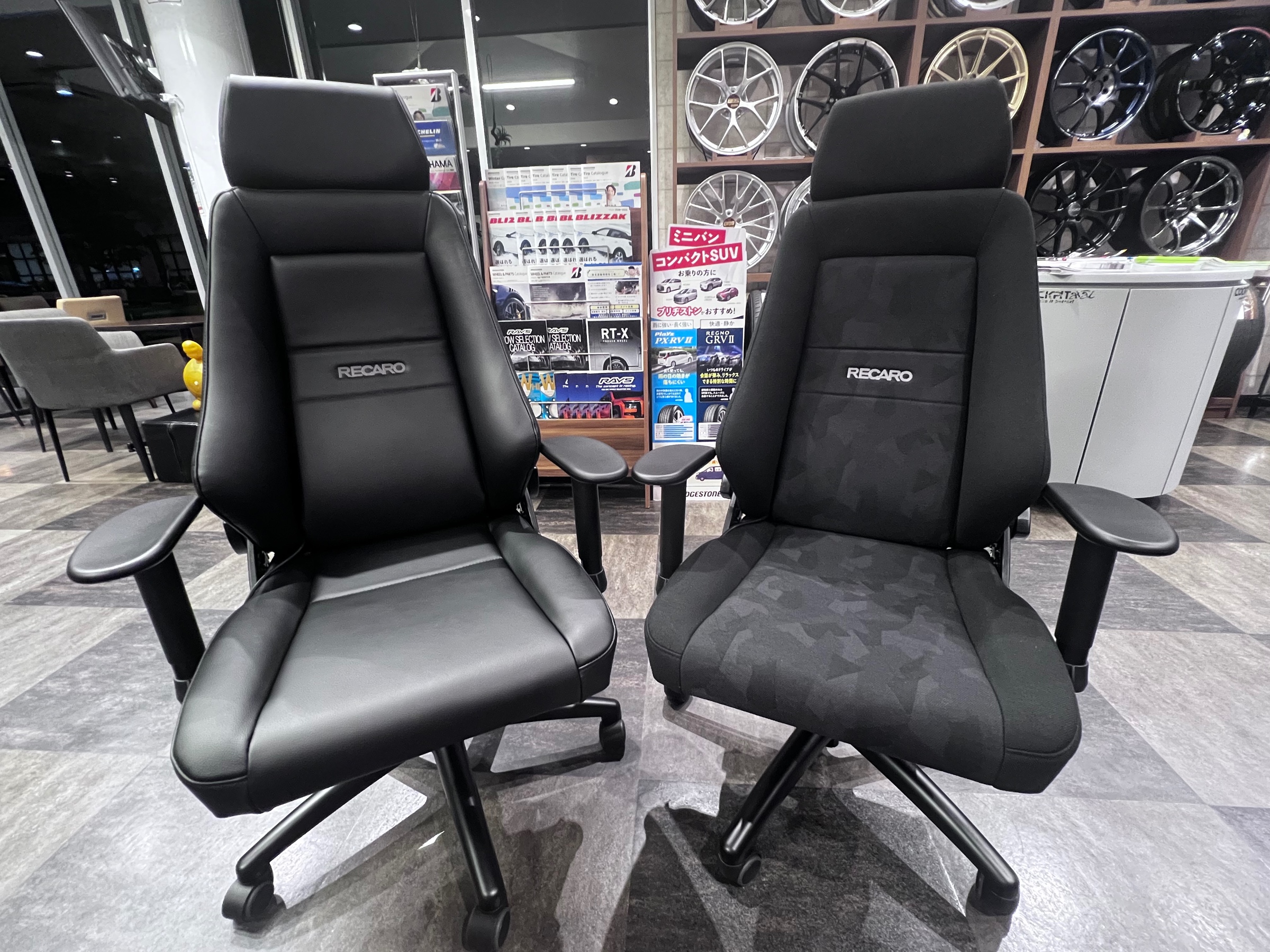 ◉RECARO 24H CHAIR レザー & ファブリック オフィスチェア店頭にて試