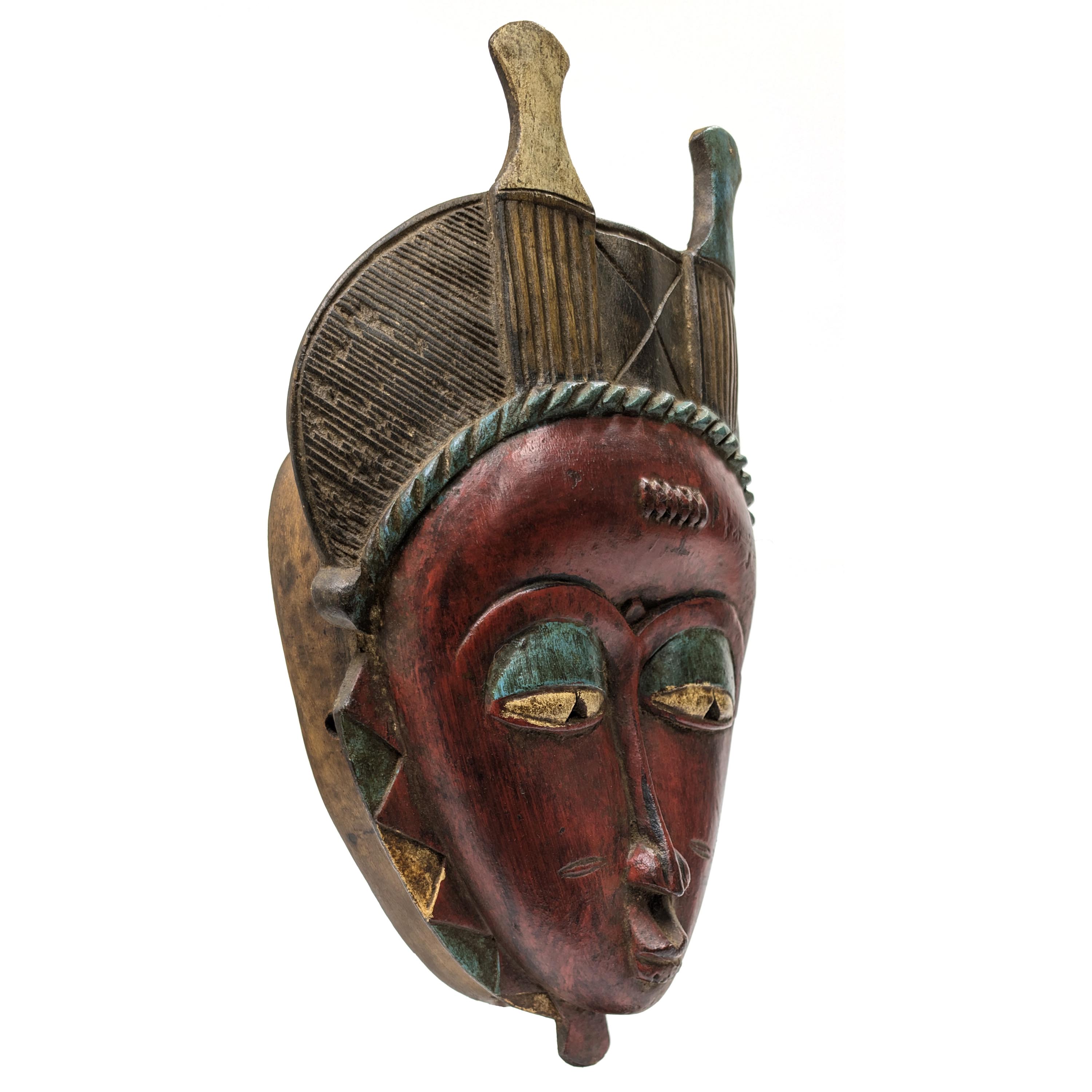 グロ族仮面 42cm アフリカン プリミティブアート マスク （r155-18