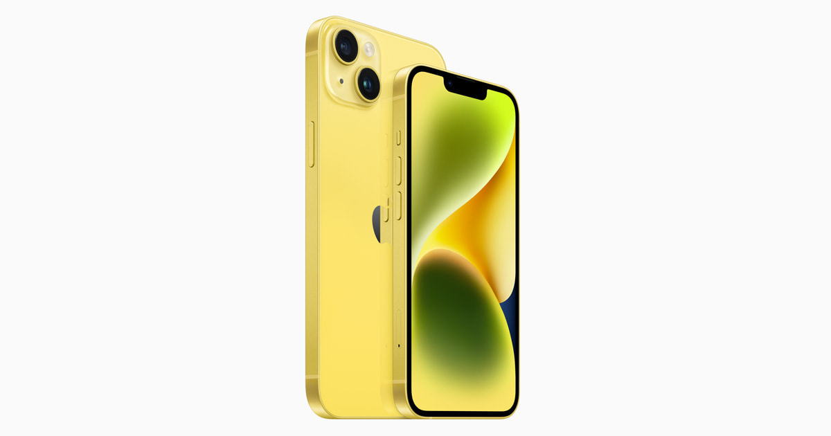 イエローが登場！Apple、新しいiPhone 14とiPhone 14 Plusを発表