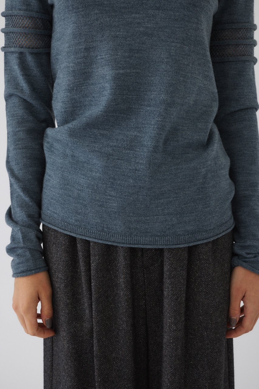 RIM.ARK | Turtleneck tight knit tops (KNITWEAR ) |RIM.ARK ONLINE STORE