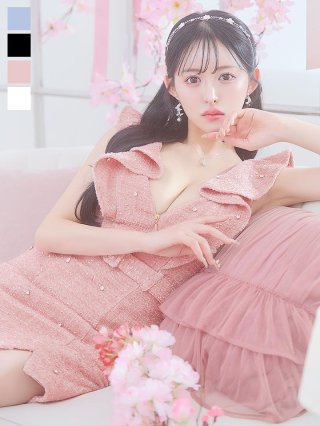 ワンカラー ピンク(桃)ドレス一覧 | キャバドレスの通販なら JEWELS