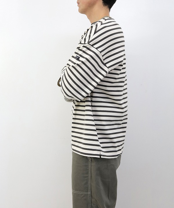 Saint James/セントジェームス OUESSANT LOOSE - ECRU/TAUPE（生成り