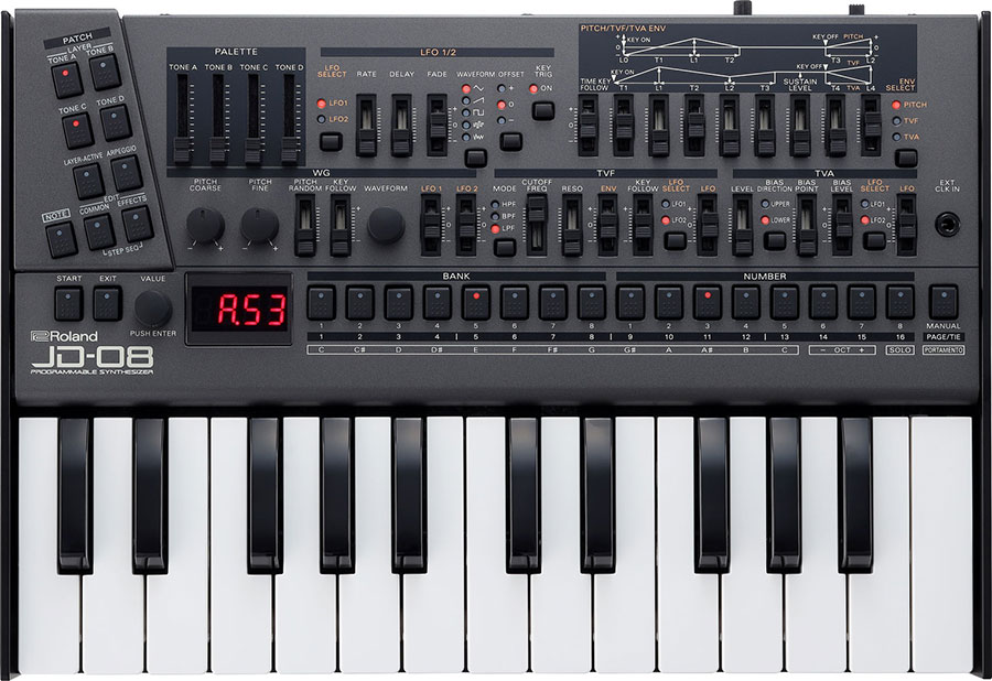 RolandがBoutiqueシリーズの最新ラインナップとしてJD-08、JX-08を発売