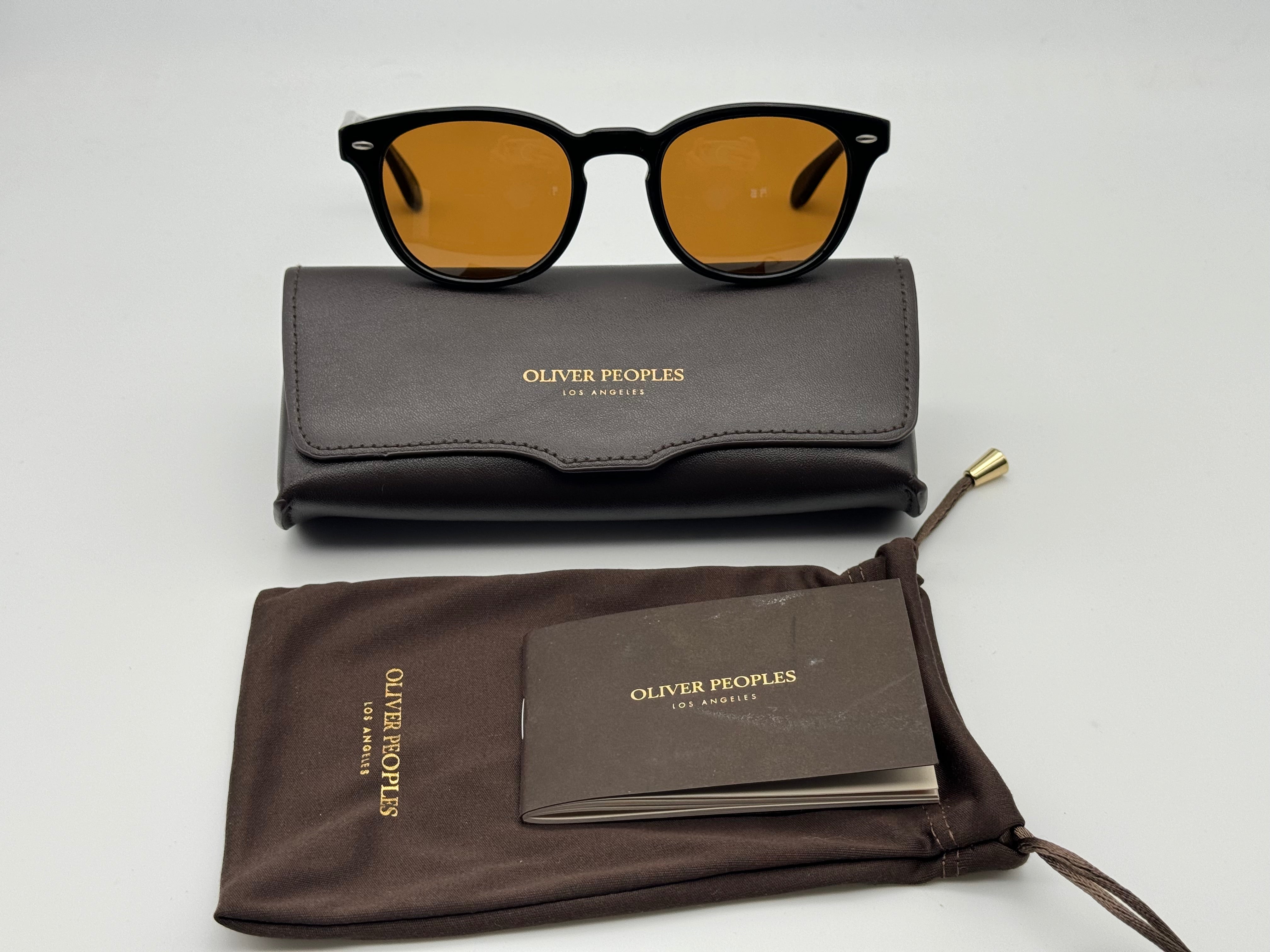 Oliver Peoples Sheldrake Sun Limited Edition 49mm Black / Cognac 1