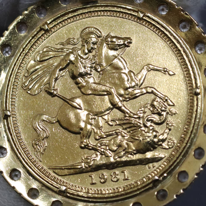 1914年「ソブリン金貨」 聖ジョージの竜退治とジョージ5世 | 質屋