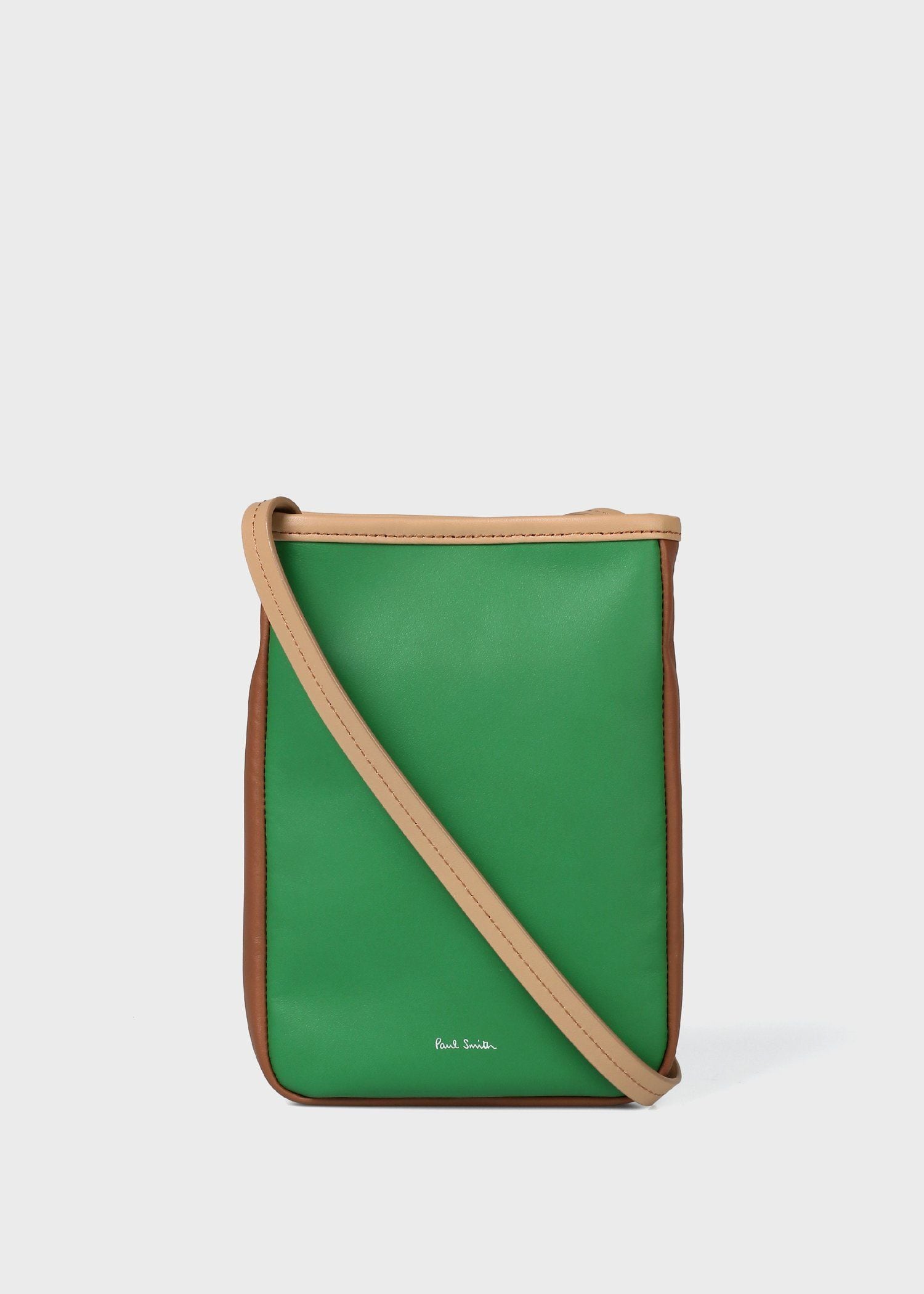 ソフトレザー ミニショルダーバッグ（ネイビー） ｜ポール・スミス