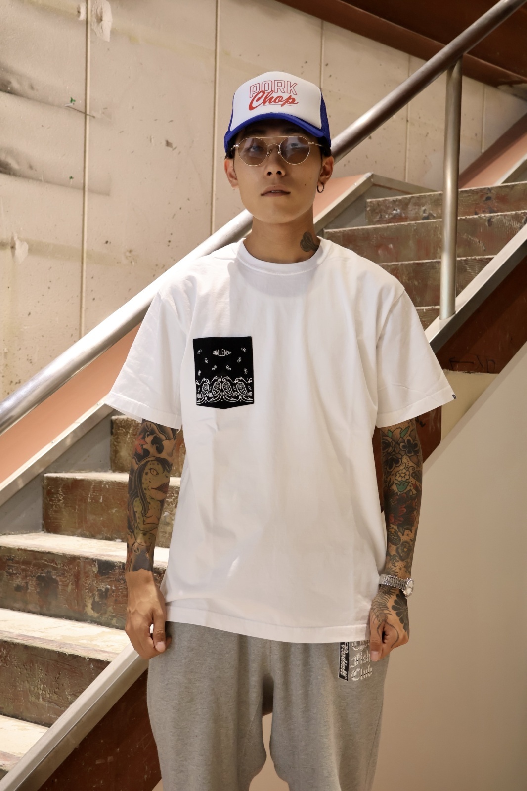 CHALLENGER BANDANA POCKET TEE CLG-TS 024-014 公式通販