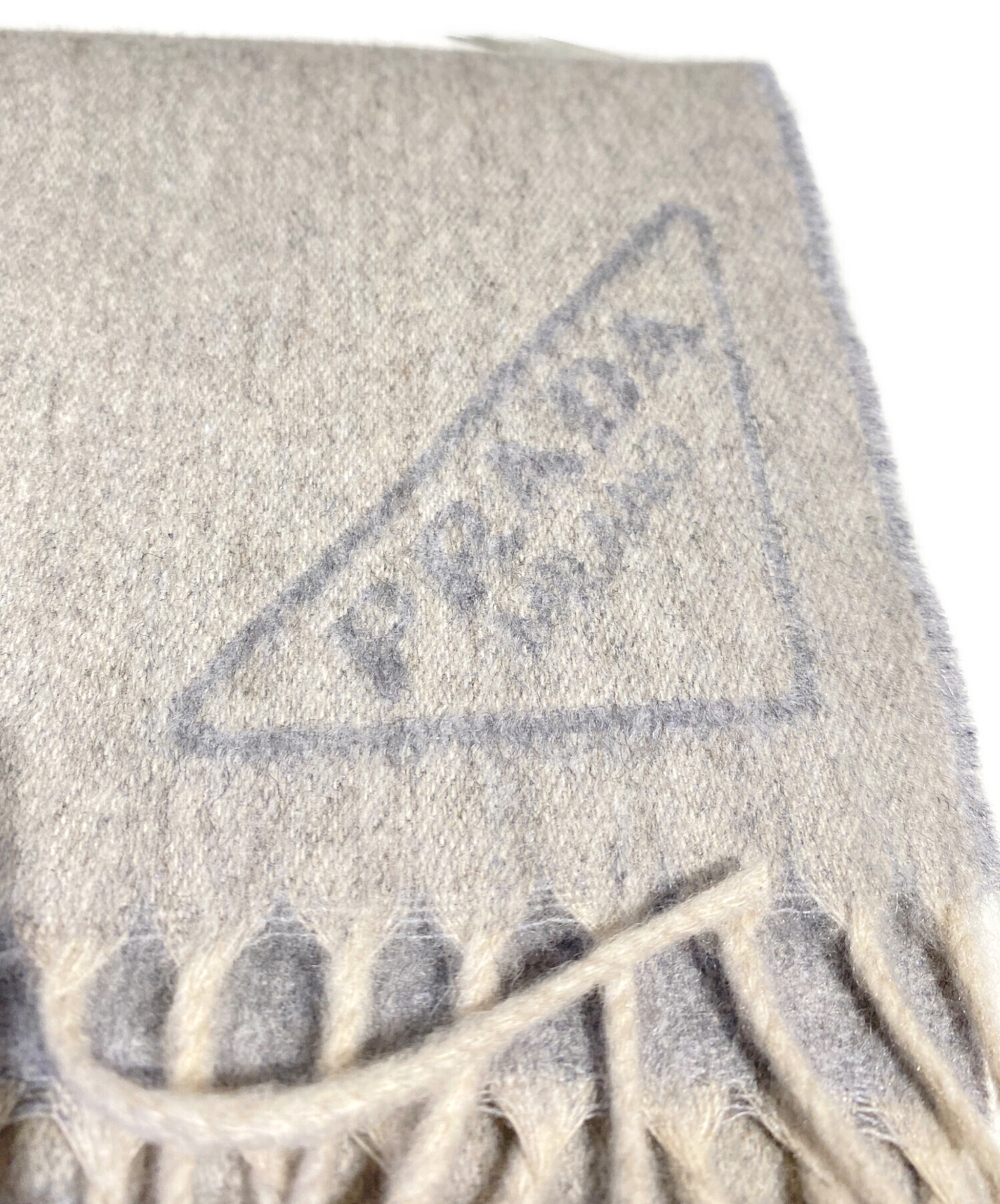 中古・古着通販】PRADA (プラダ) トライアングルロゴ カシミアマフラー