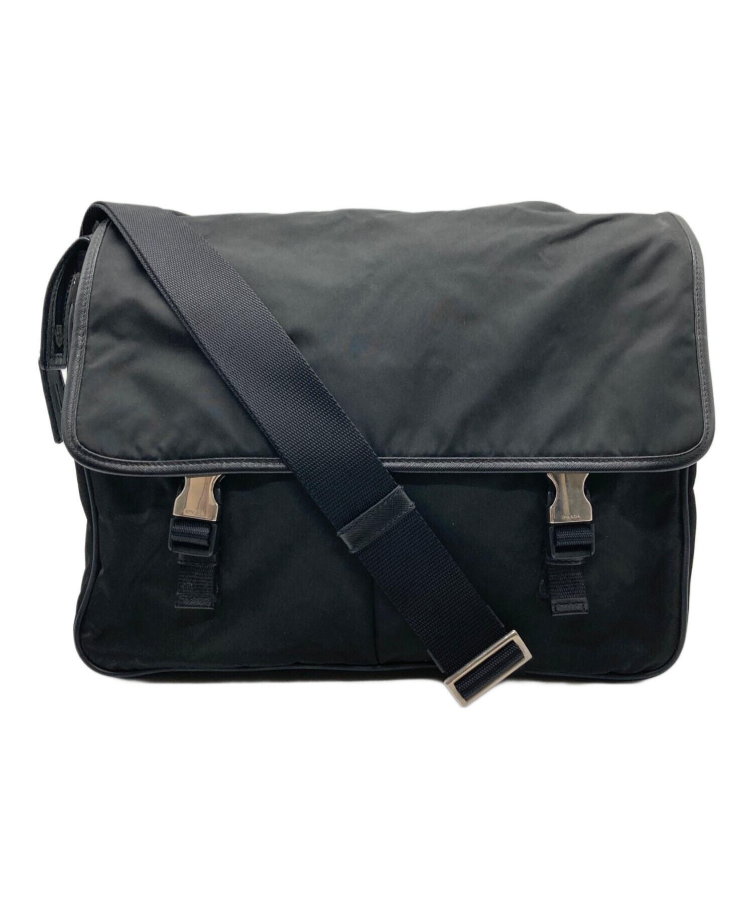 中古・古着通販】PRADA (プラダ) メッセンジャーバッグ ブラック