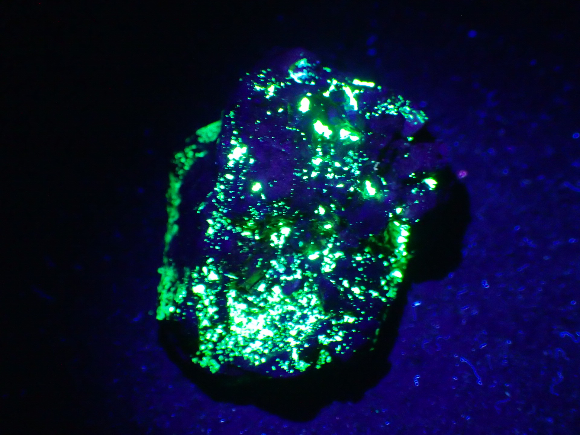 最高品質燐灰ウラン石(Autunite) 岡山県鏡野町上齋原人形峠鉱山 産