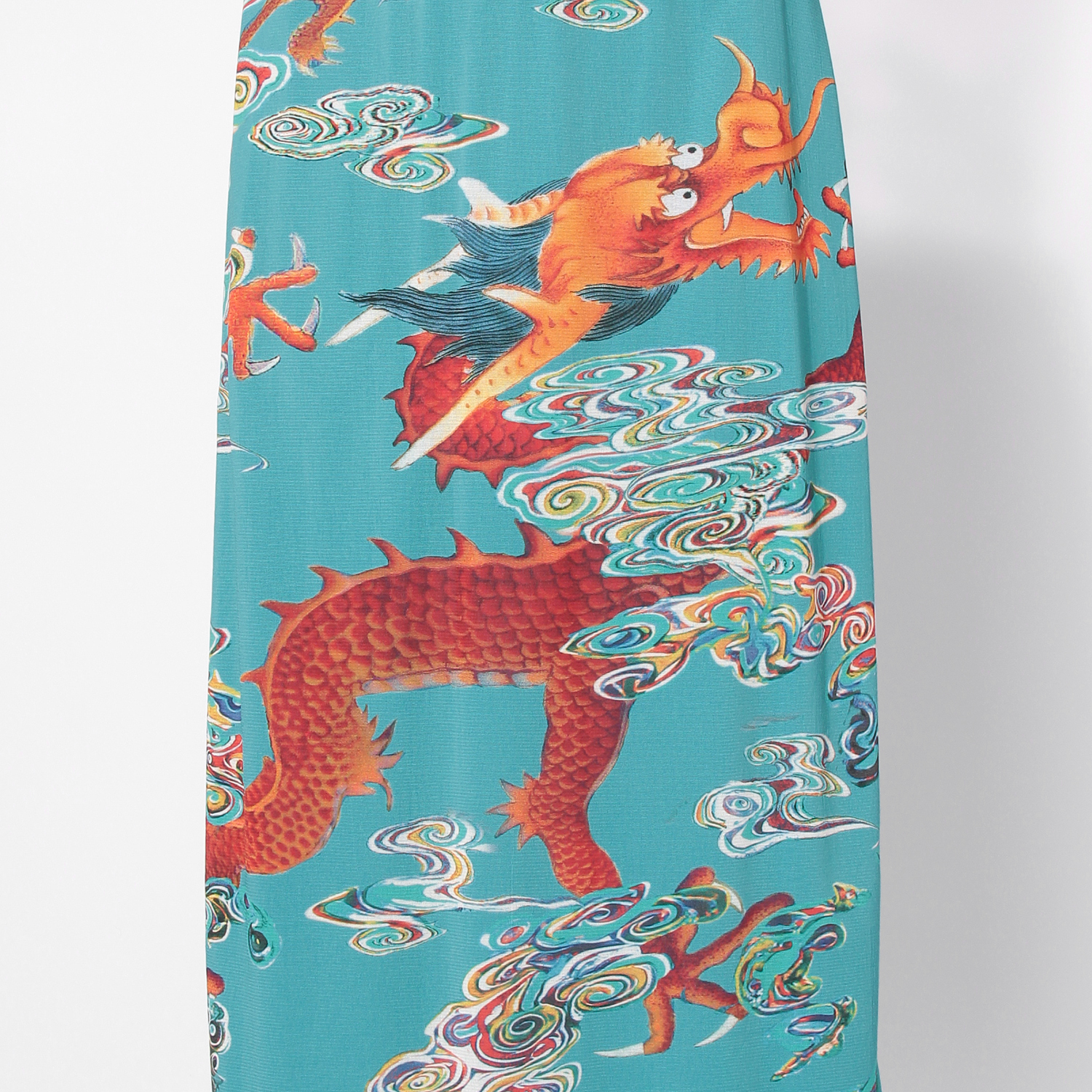 Ceramic dragon print on stretch net スカート｜VIVIENNE TAM