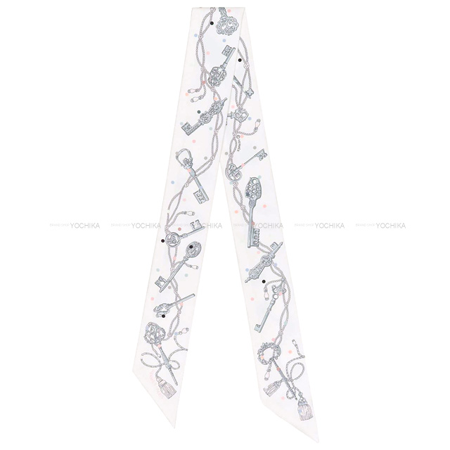 2022年春夏 HERMES エルメス スカーフ ツイリー レクレアポア 白