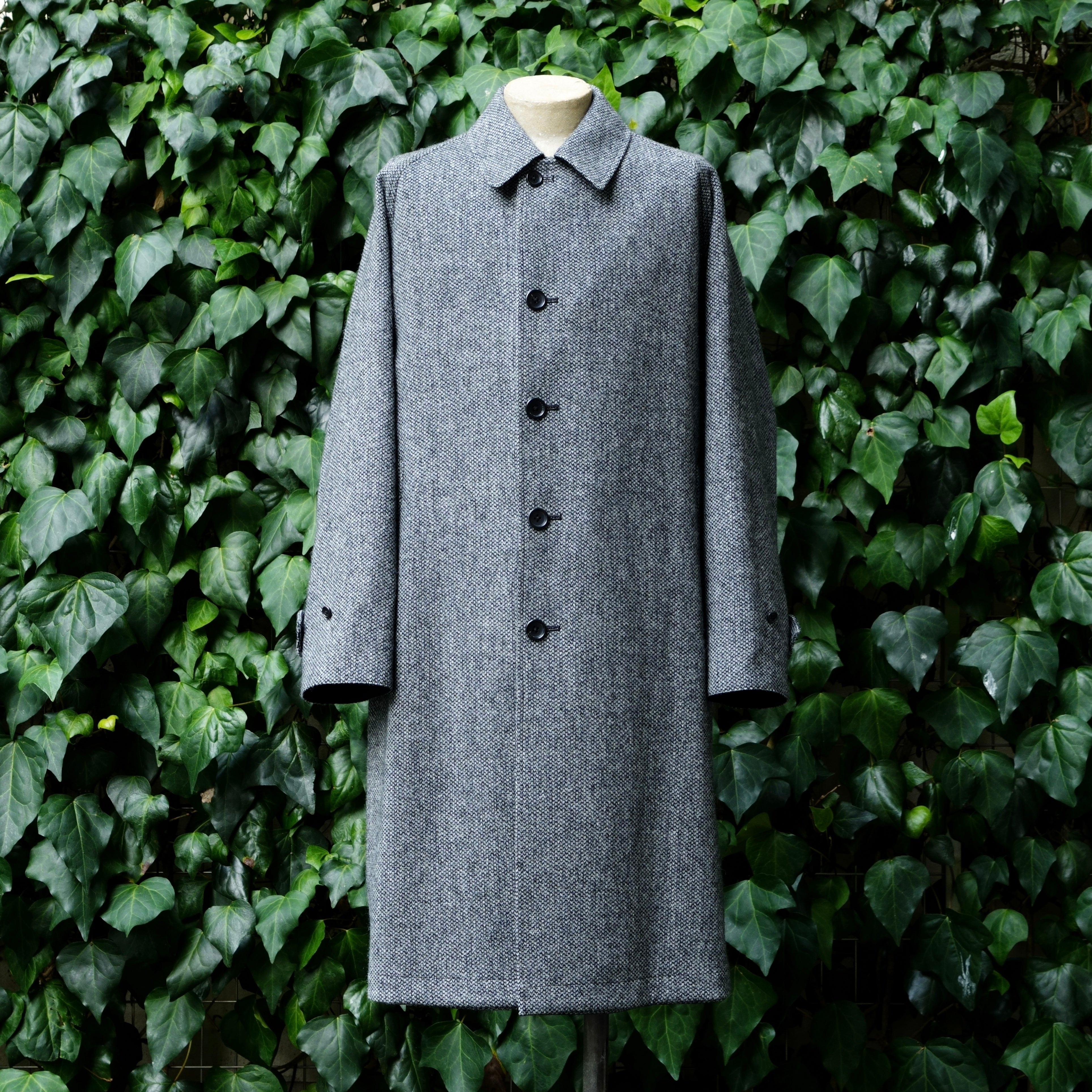 SINGLE RAGLAN COAT Ⅱ REVERSIBLE BLACK – ANATOMICA NAGOYA
