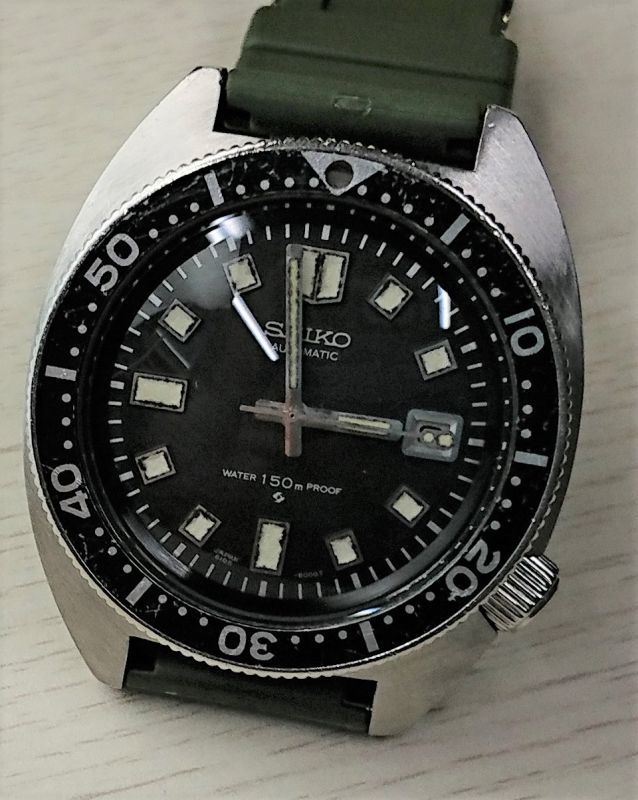 セイコー・セカンドダイバー前期型・昭和40年代紳士自動巻き6105