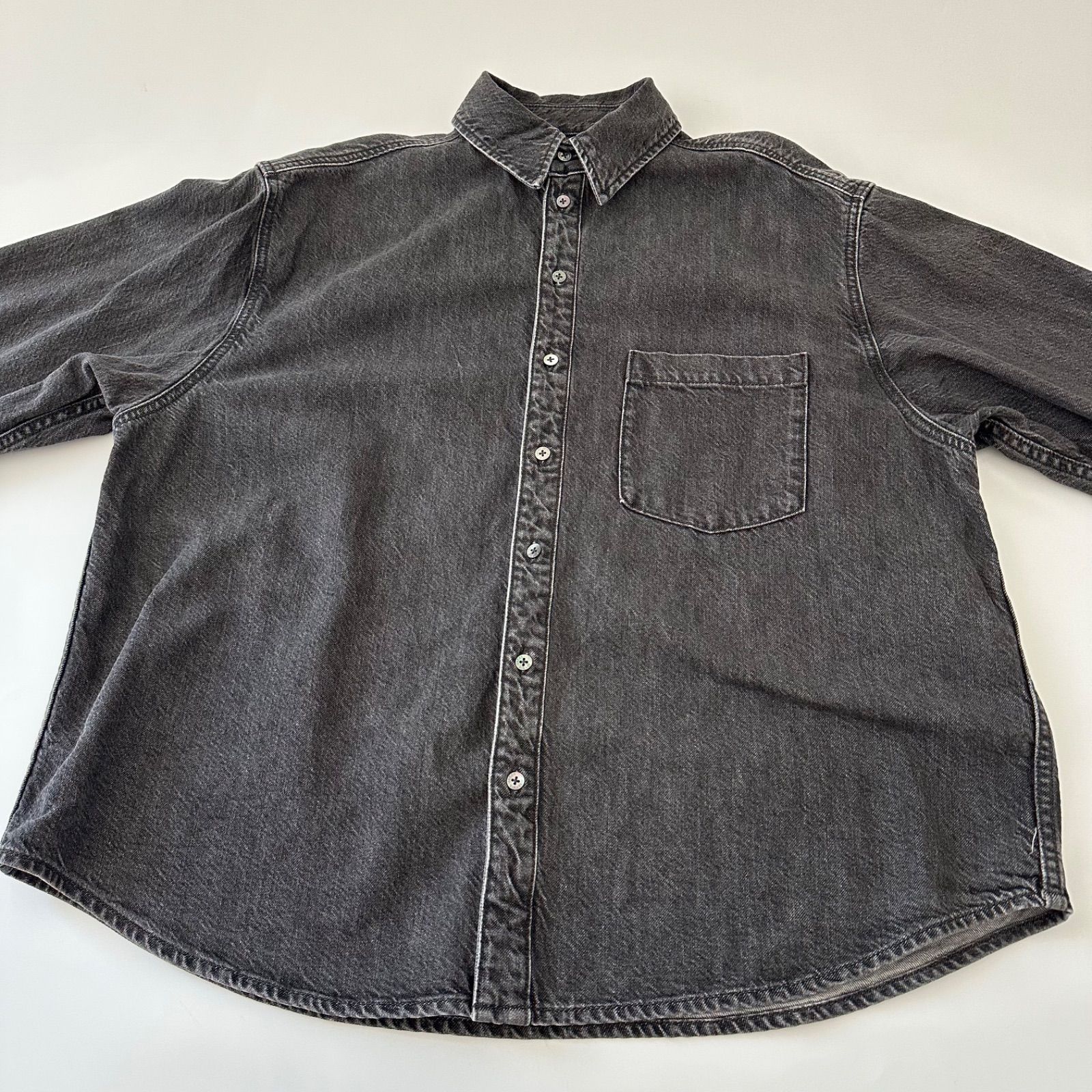 upper hights アッパーハイツ THE SENSE オーバーサイズ デニム シャツ