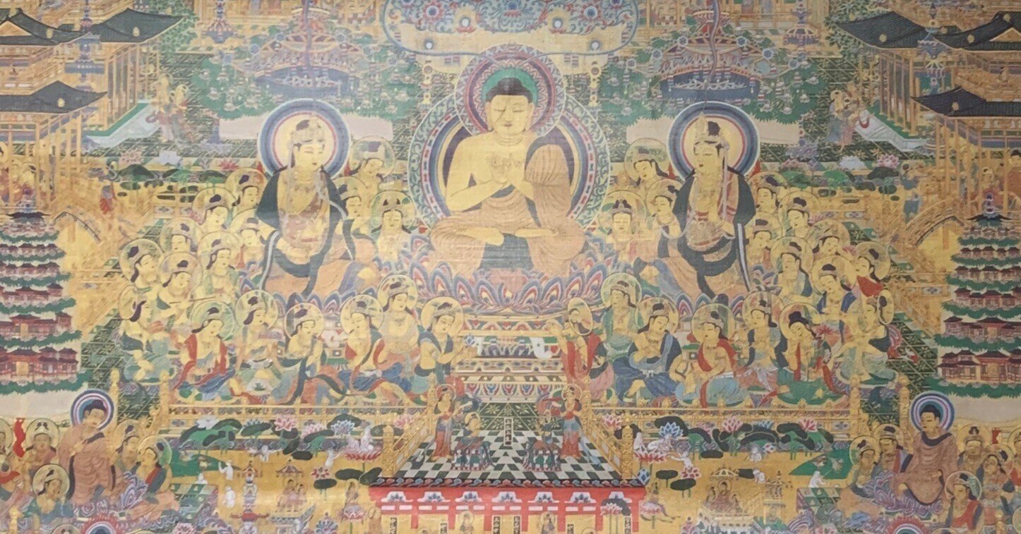 美術】当麻曼荼羅とはなにか？ - 特別展「法然と極楽浄土」｜今宵