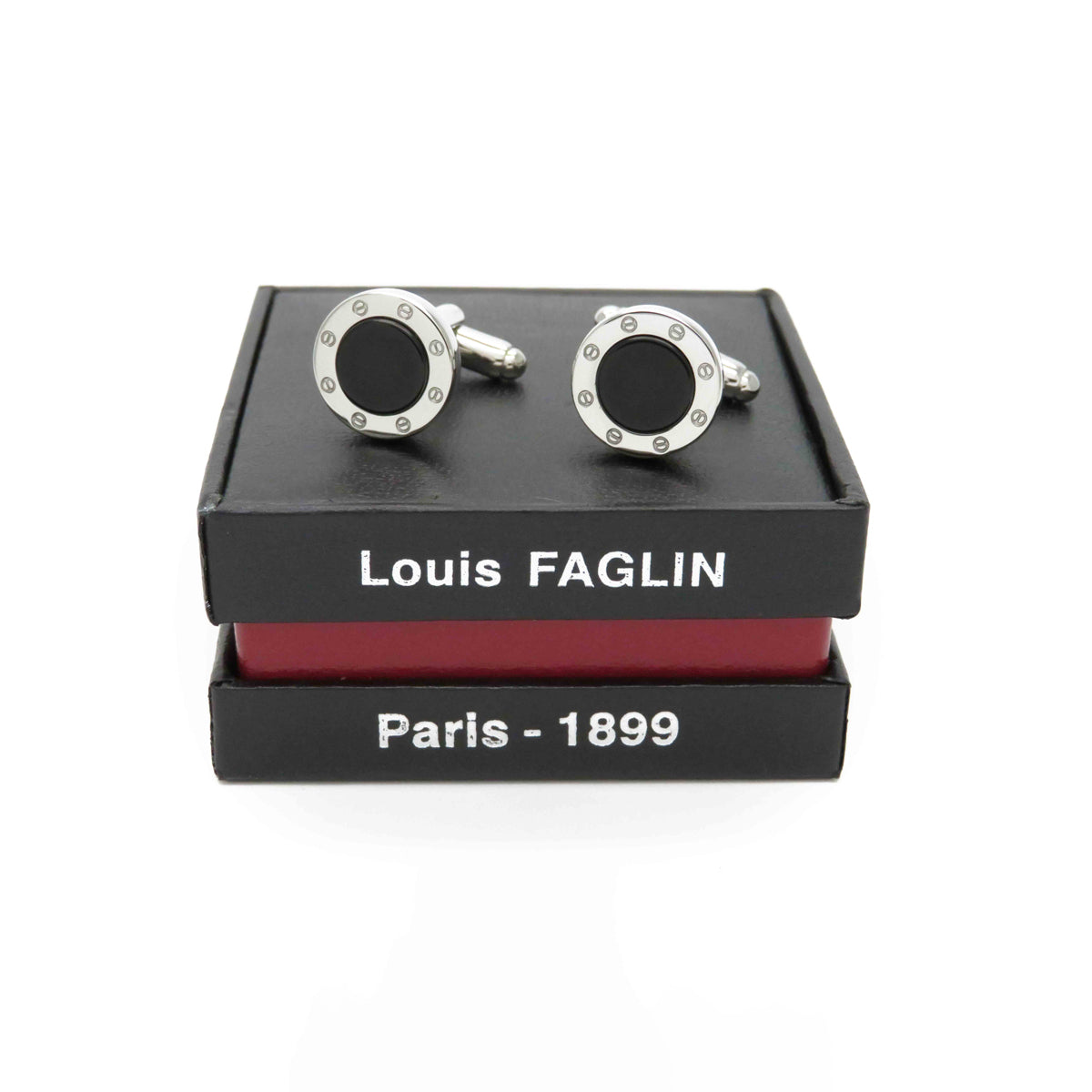 Louis FAGLIN カフリンクス インペリアル col.オニキスブラック