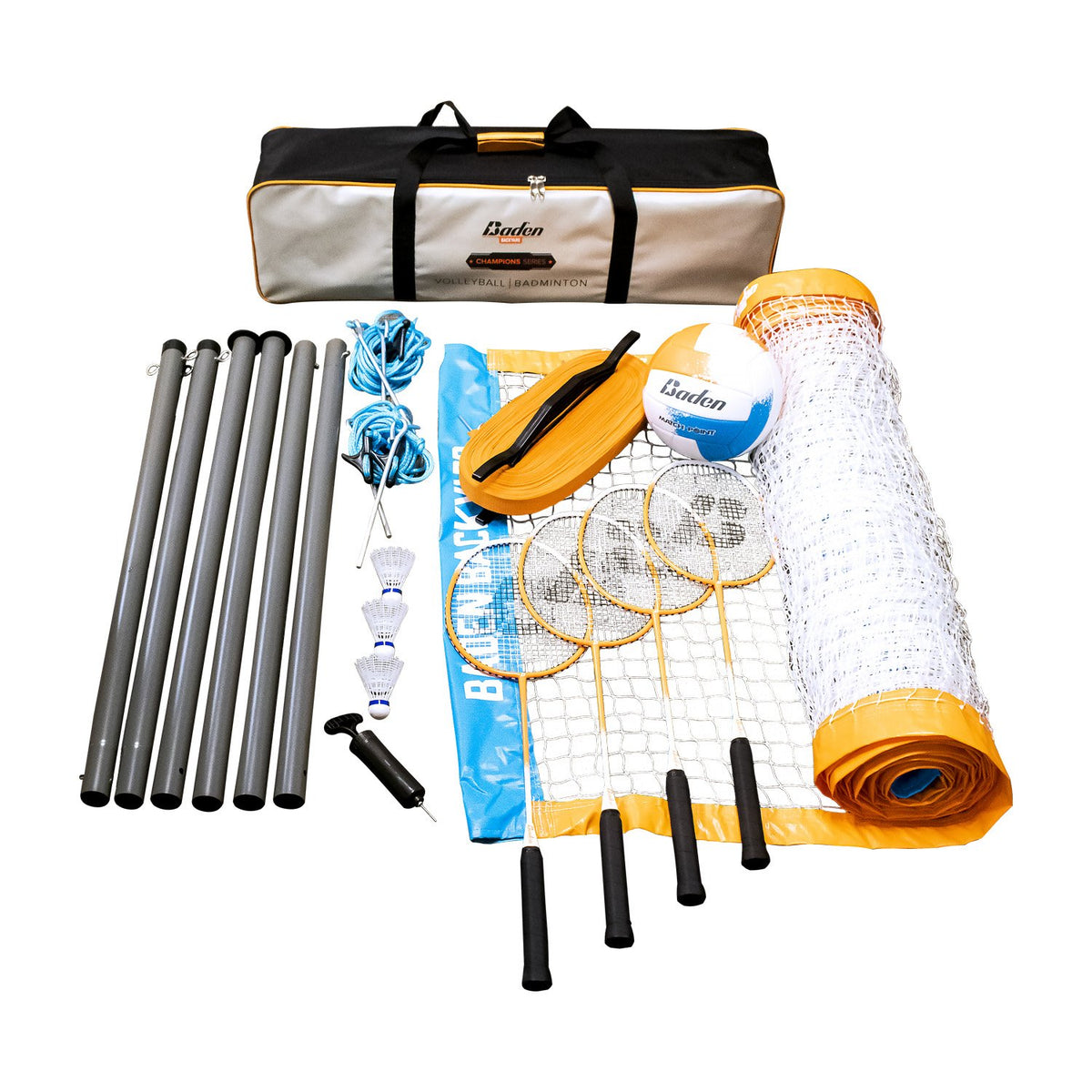 Champions Volleyball & Badminton Set - Baden Sports Canada