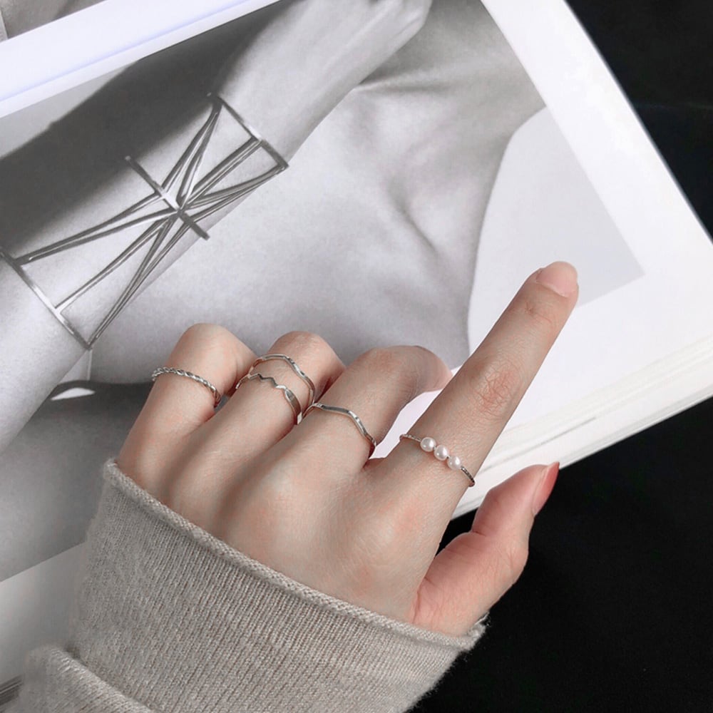 マルチデザイン リングセット レディース 指輪 重ね付け ゴールド