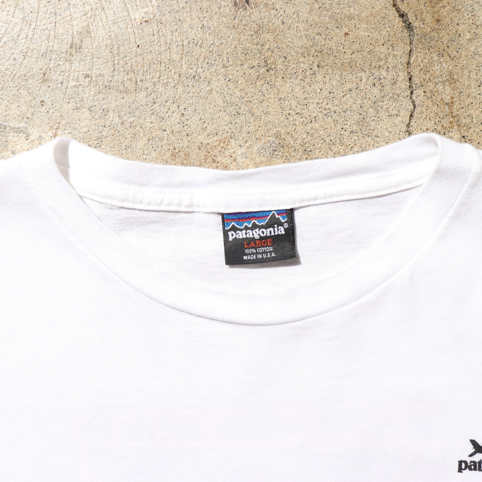 極美品 L 90s 米国製 patagonia 鮭 サーモン Tシャツ パタゴニア 白