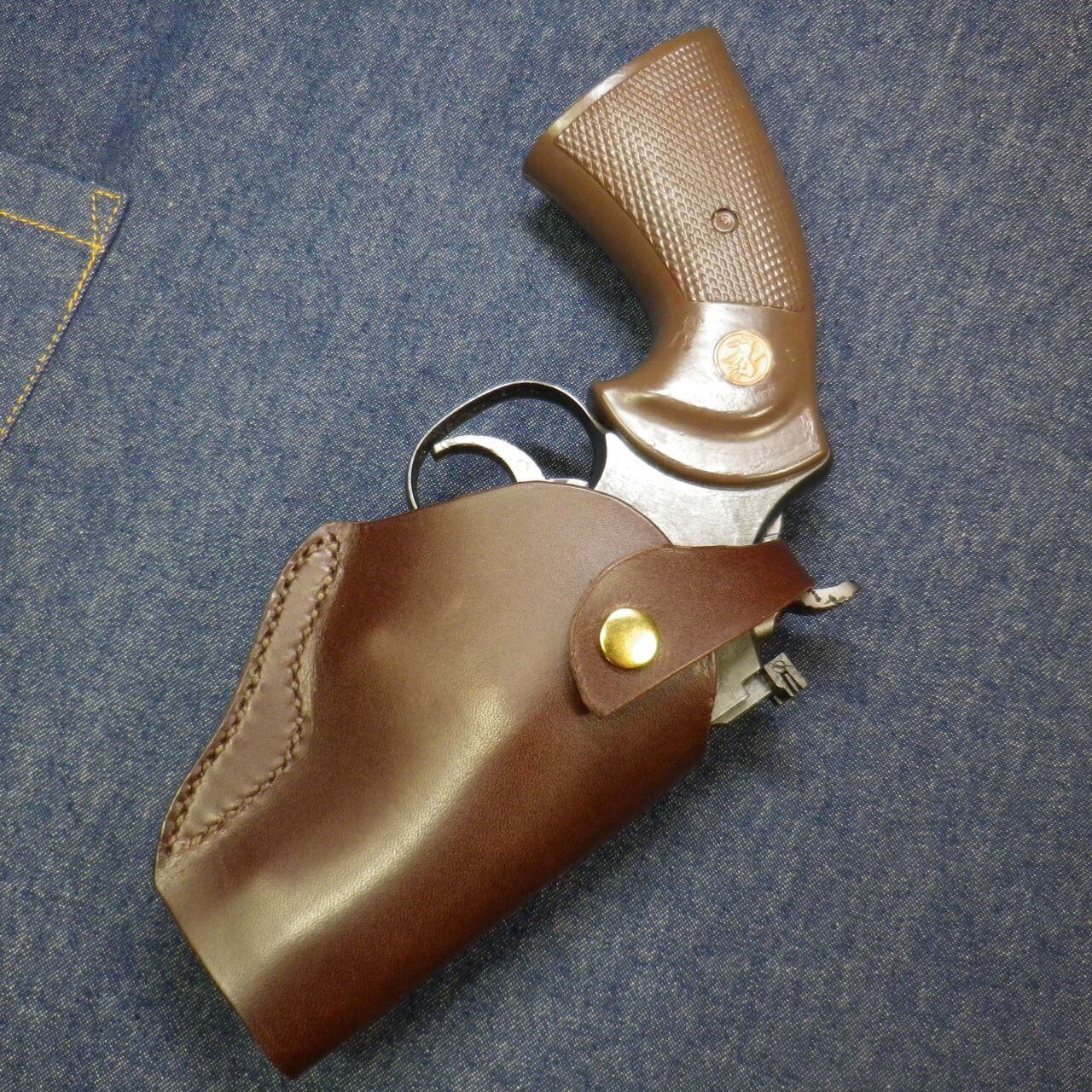 本革製2.5インチパイソン用ヒップホルスター | JTGS（ガンホルスターの