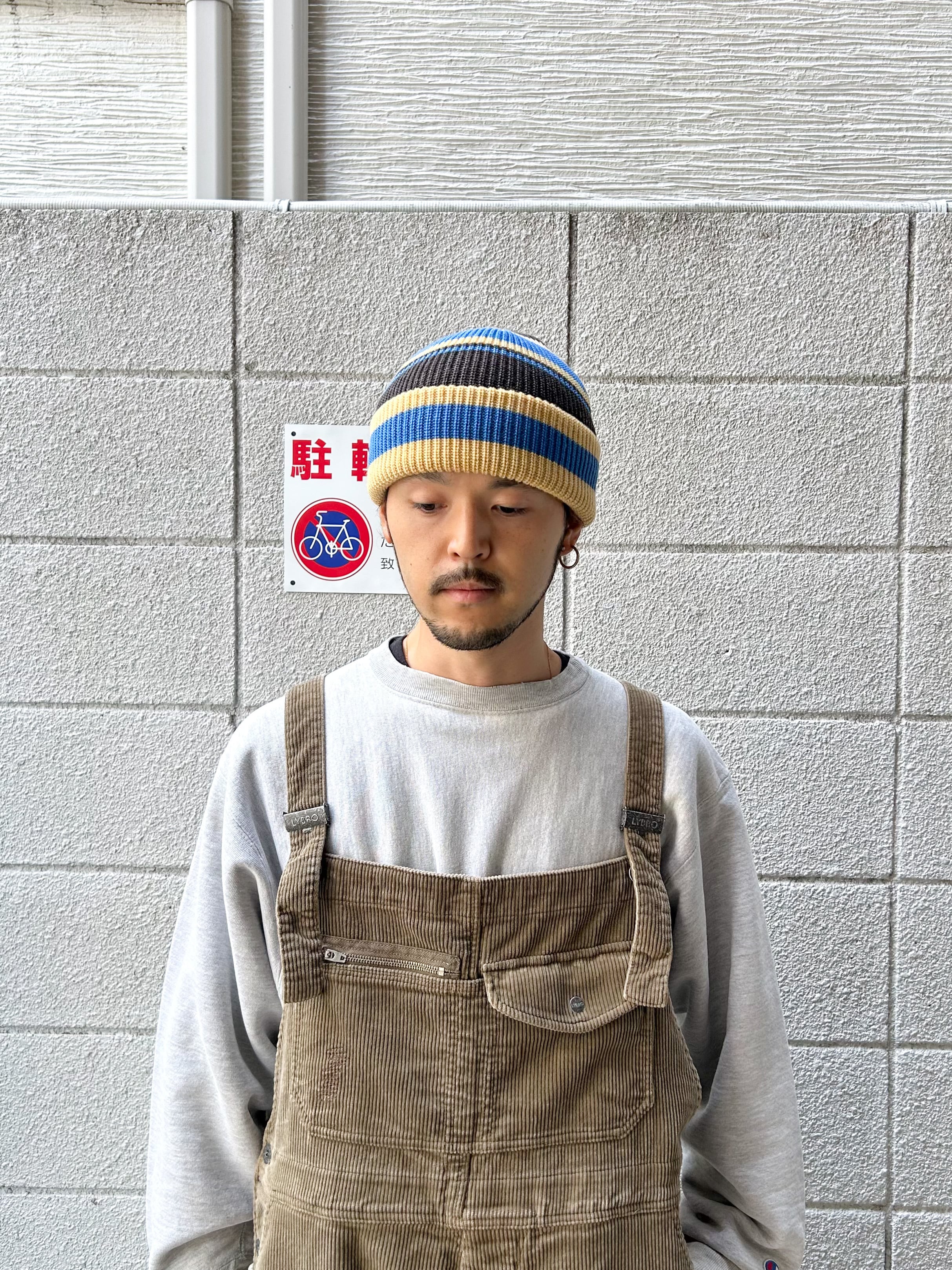 NOROLL CONFECTION BEANIE - RED BLUE / ノーロール ビーニー