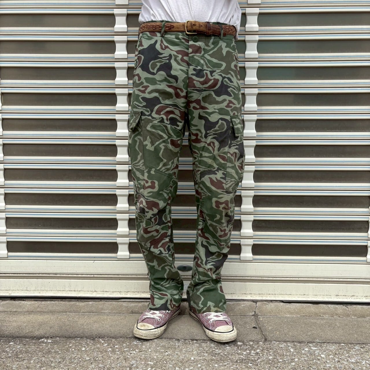 70s 韓国軍 実物 特殊部隊 ヌードル カモ 迷彩 カーゴパンツ ベトナム