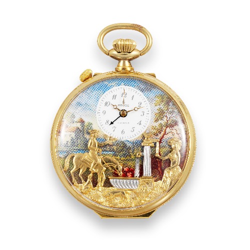 REUGE 】リュージュ オルゴール 懐中時計 1曲演奏式17弁ムーブメント