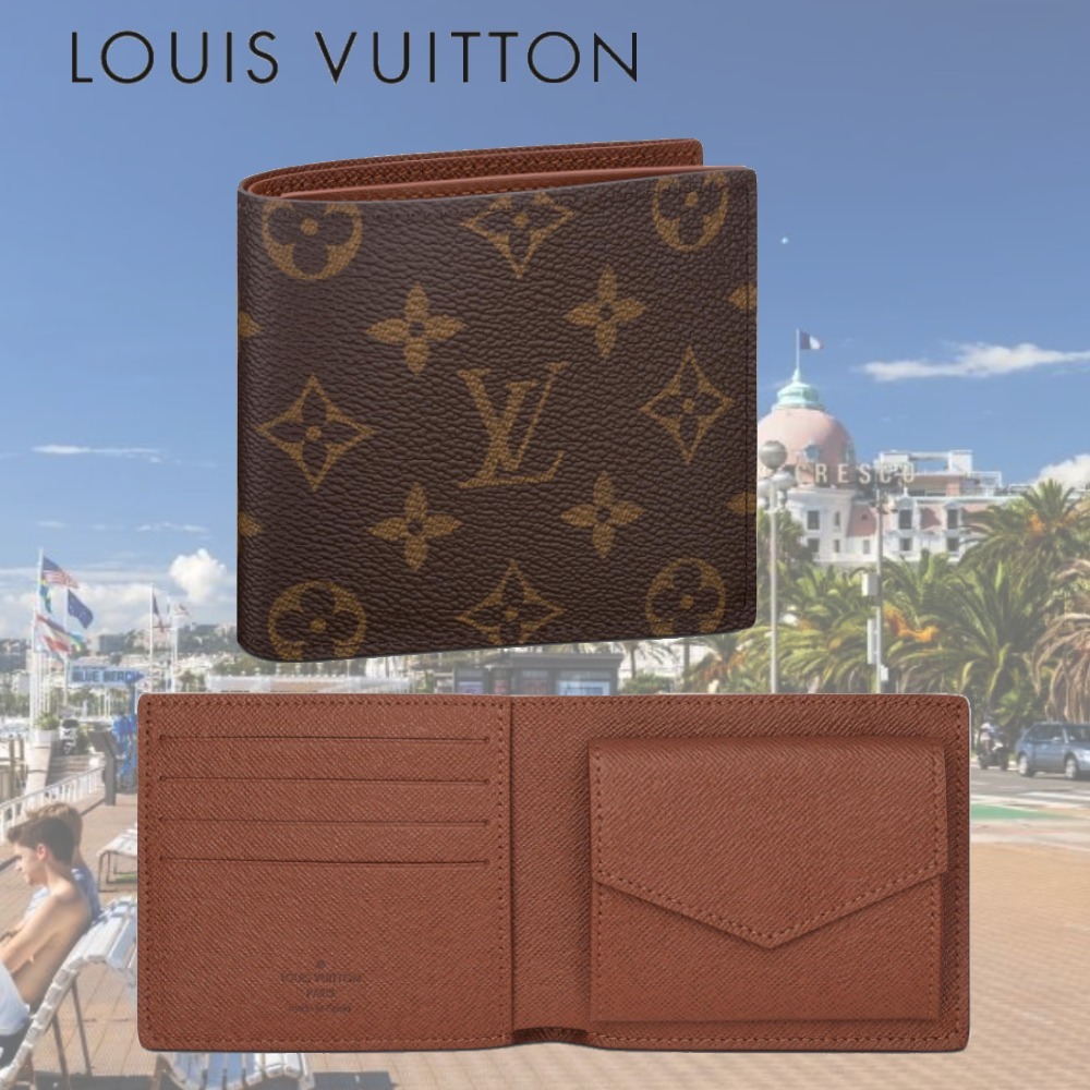 ☆国内直営☆ルイ ヴィトン ポルトフォイユ・マルコ 二つ折り♪ (Louis