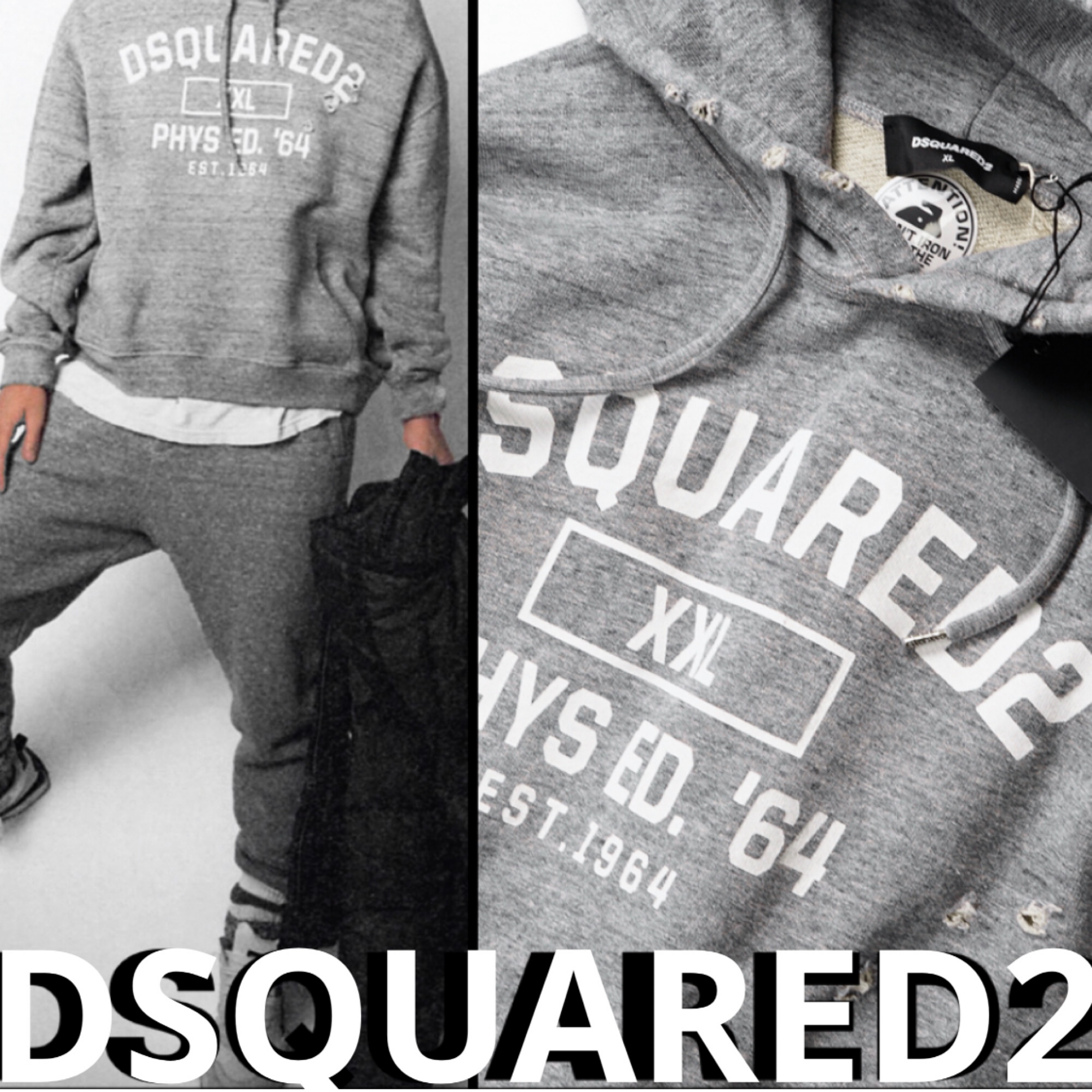 DSQUARED2 ディースクエアード 藤ヶ谷君着用人気モデル パーカー (D