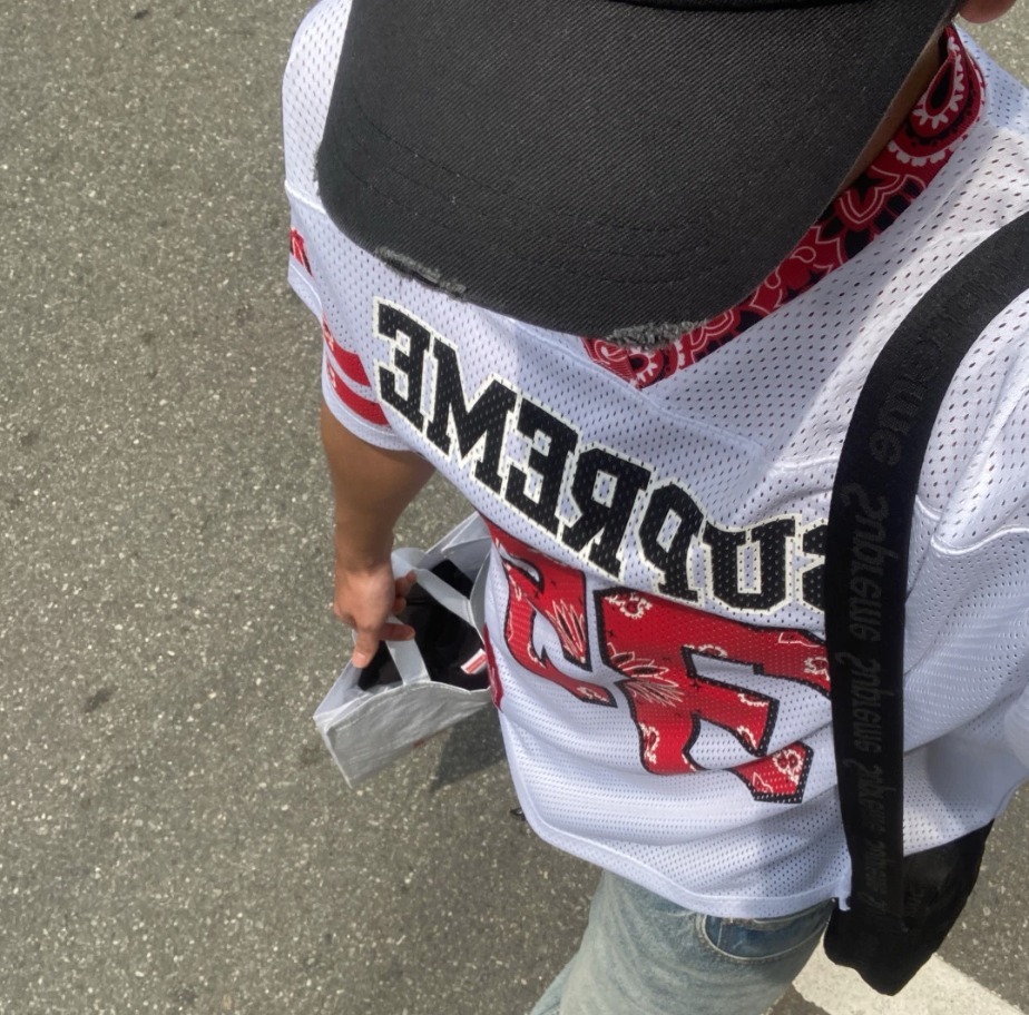 Supreme バンダナ フットボール ジャージー ホワイト 25SS (Supreme/T