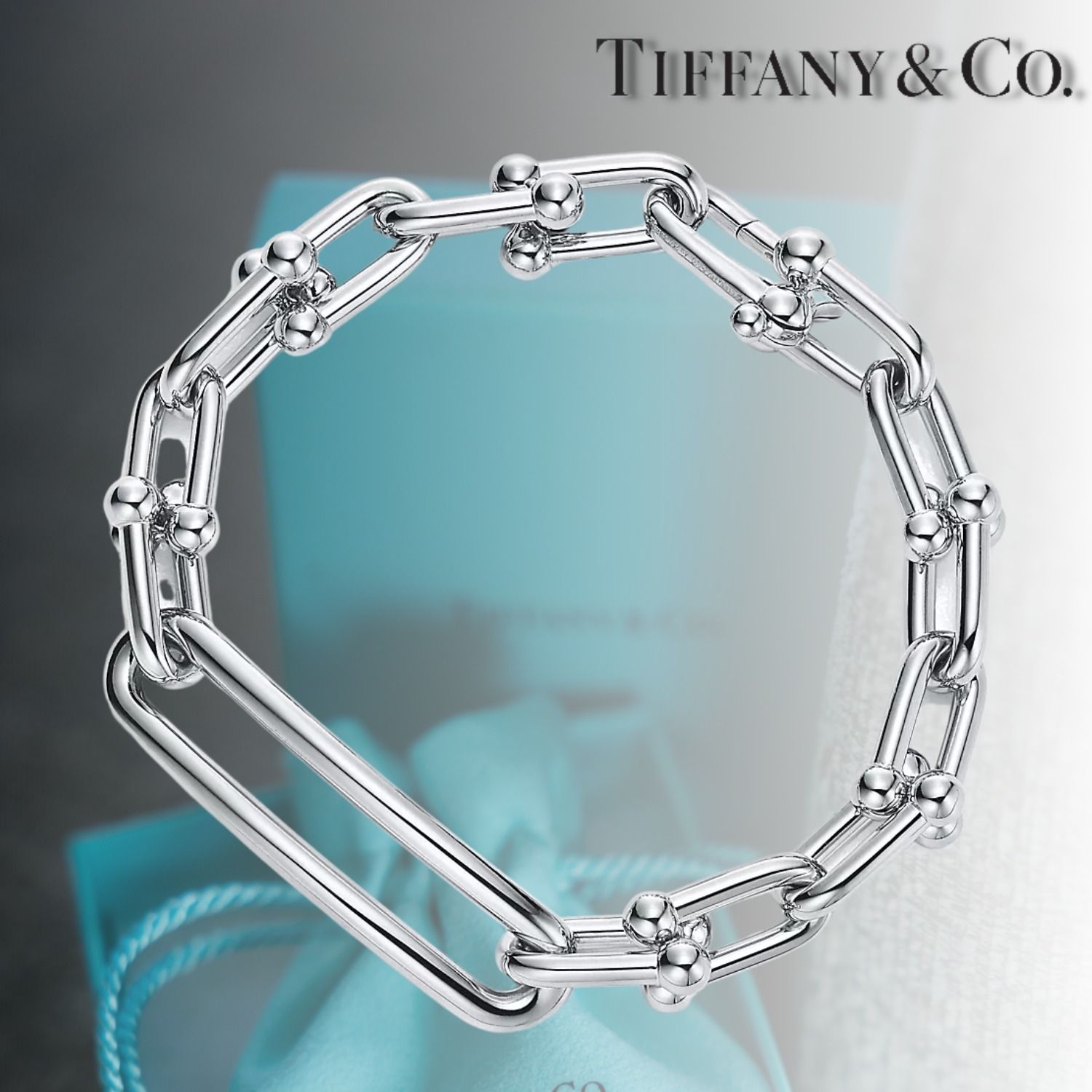 TIFFANY ティファニー ハードウェア ロング リンク ブレスレット