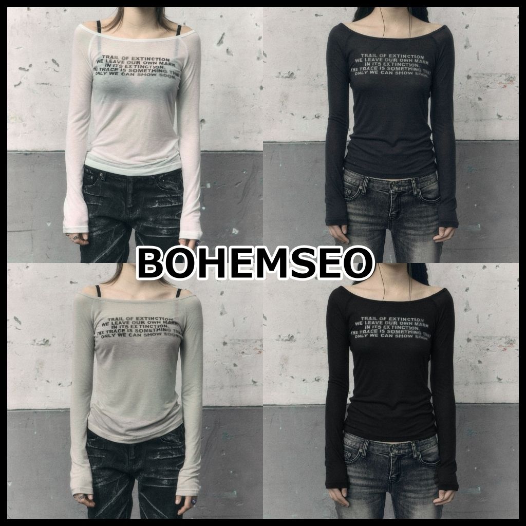 BOHEMIAN SEOUL】BOHEMSEO [LONG VER] PRINTED LONG SLEEVE (BOHEMSEO