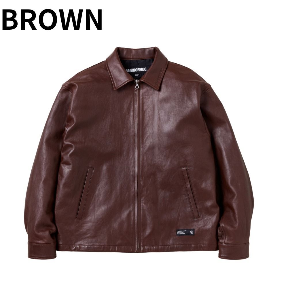 NEIGHBORHOOD】LEATHER ZIP WORK JACKET レザージップ (Neighborhood