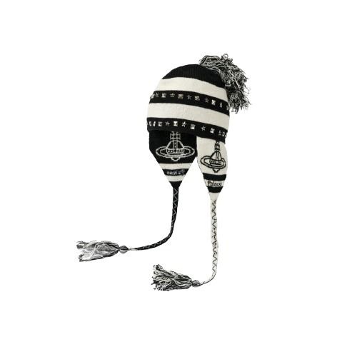 Palace x Vivienne Westwood Orb Knit Earflap Beanie Black (Vivienne