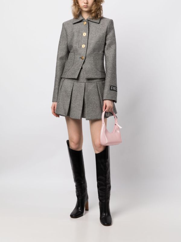 Patou プリーツ ミニスカート | ブラック | FARFETCH JP