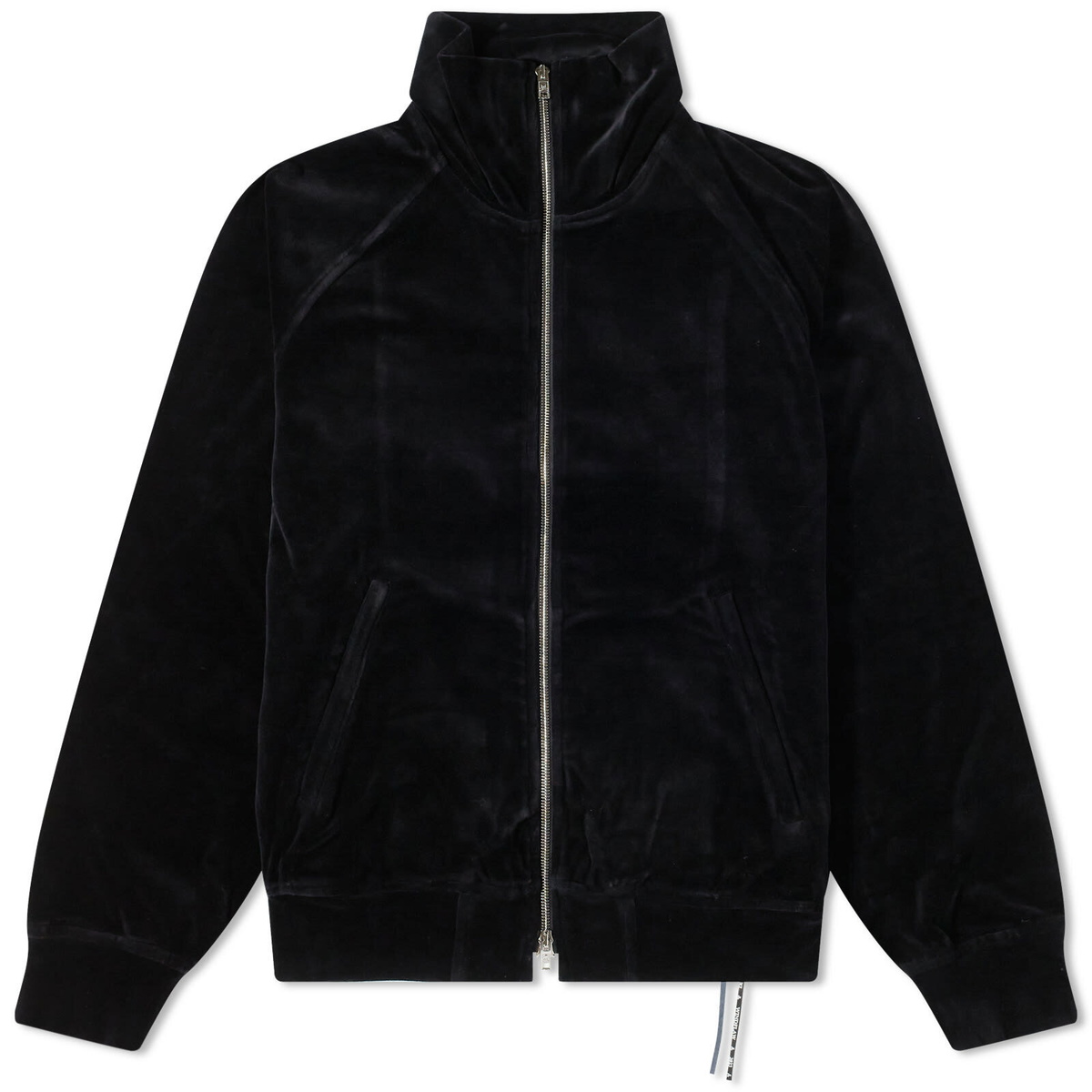 MASTERMIND WORLD Men's Velour Track Jacket in Black MASTERMIND WORLD