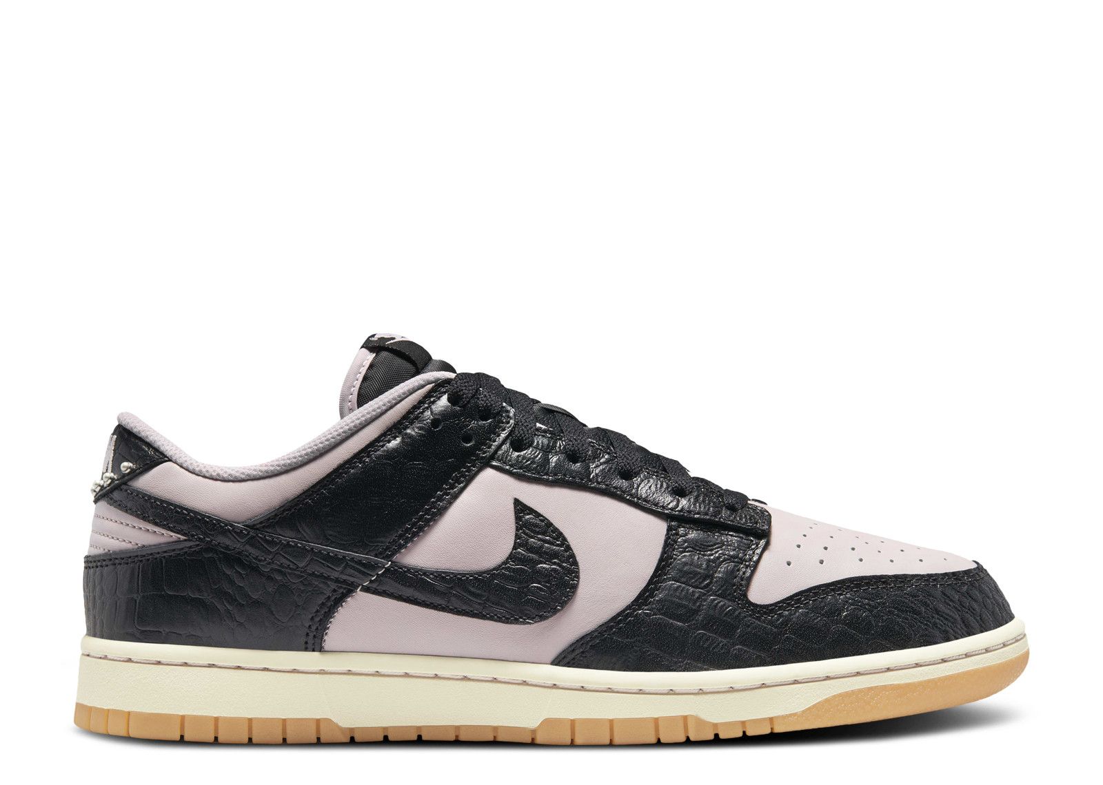 Dunk Low 'Black Platinum Violet Croc' - Nike - HF9191 001