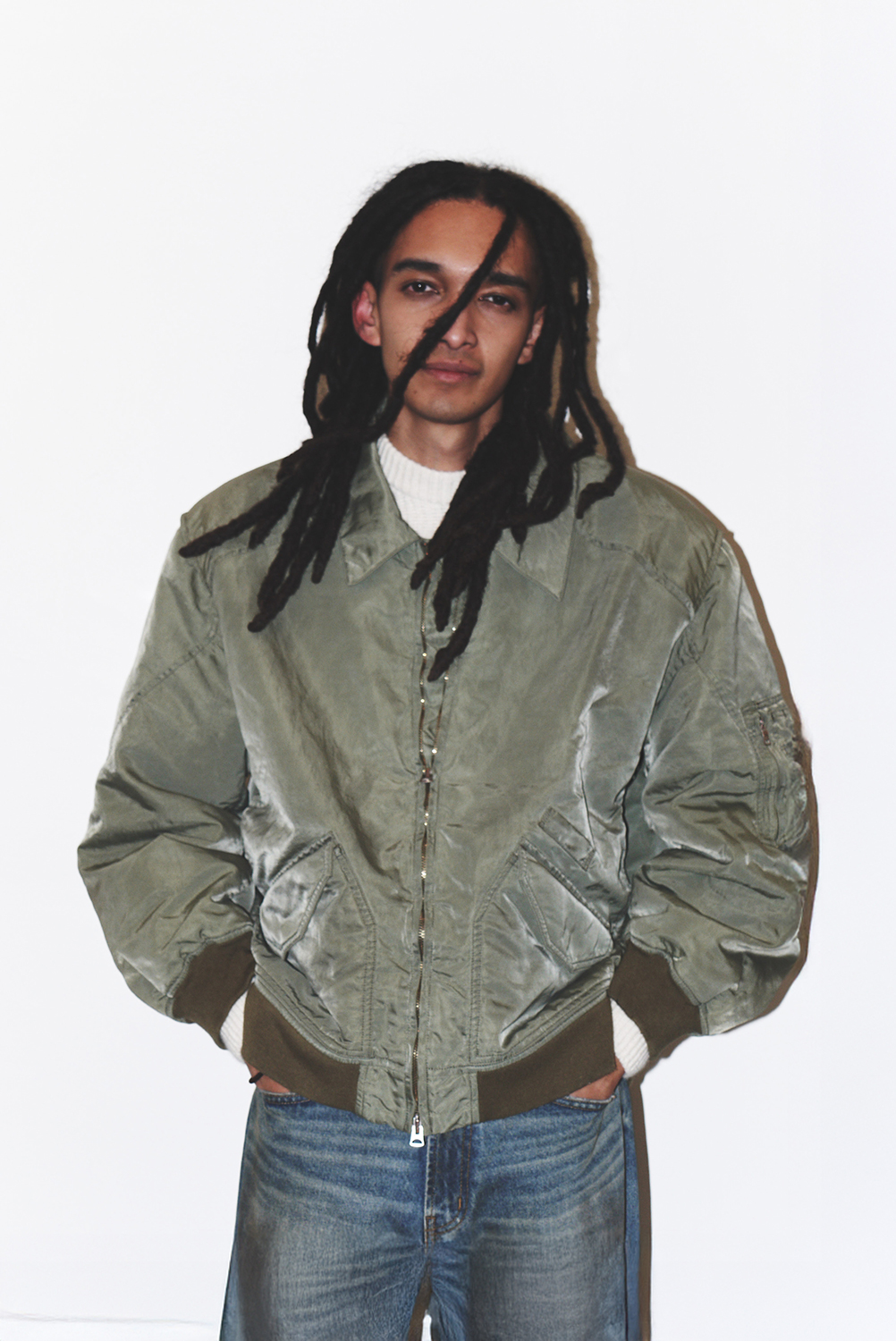 ANCELLM × WISMの『FADED BOMBER JACKET EX』