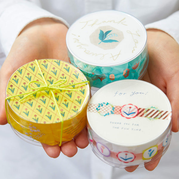 透明マスキングテープSODAに新作のステッカータイプとピンクゴールド箔