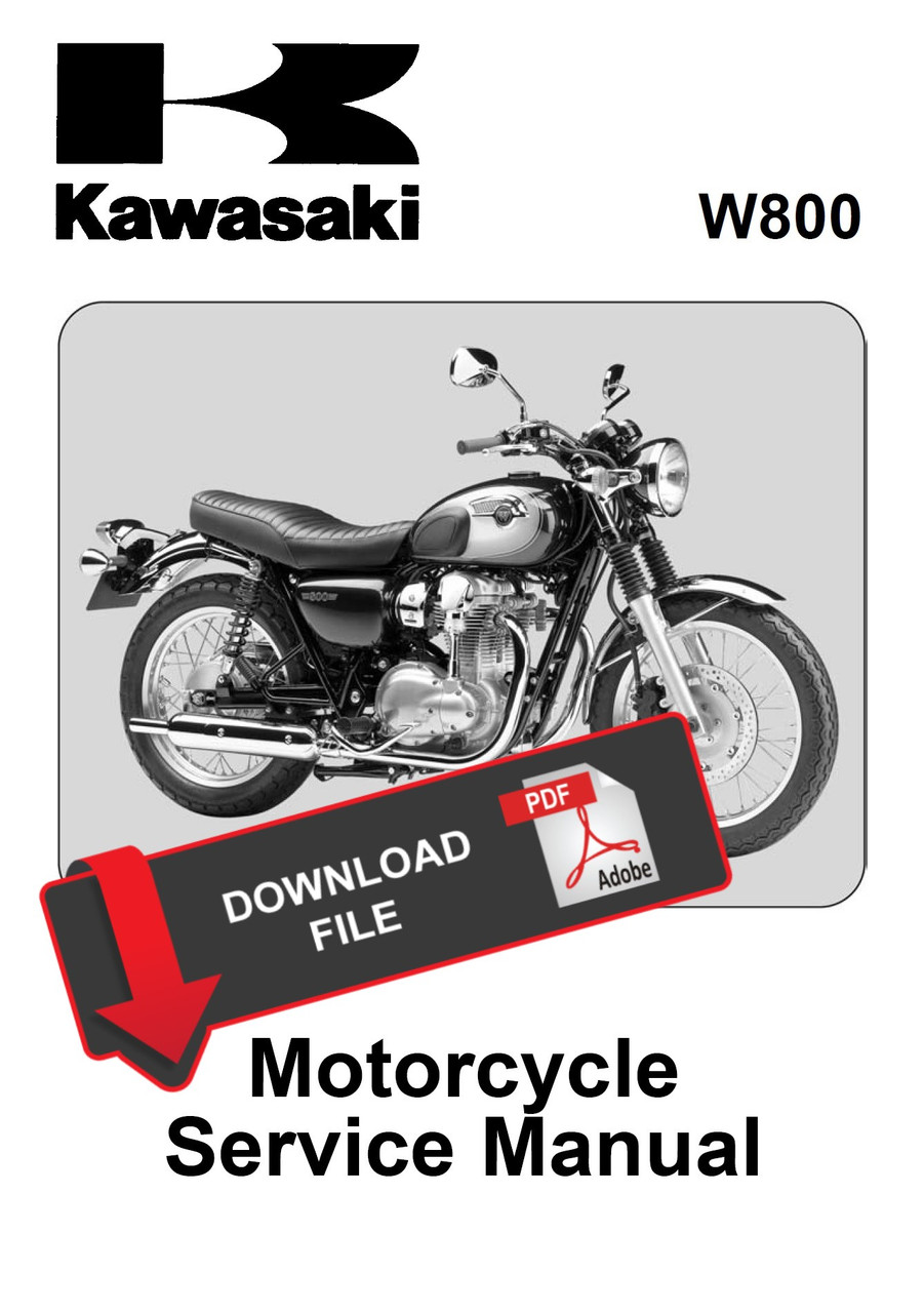 Service Manual Kawasaki 2016 W800 Repair