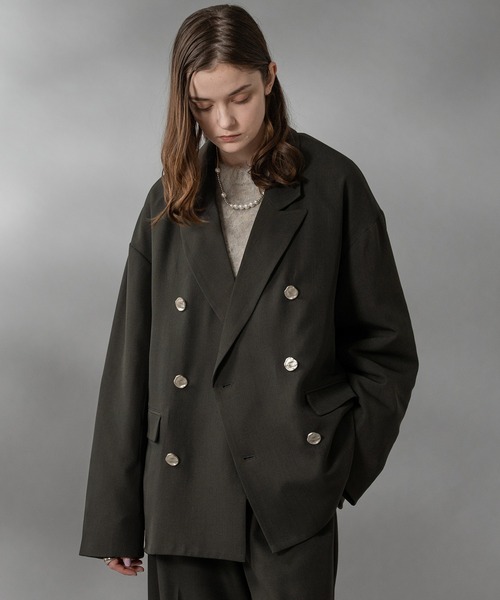 selle glant（セレグランテ）の「DOUBLE STRIPE BELTED JACKETKET