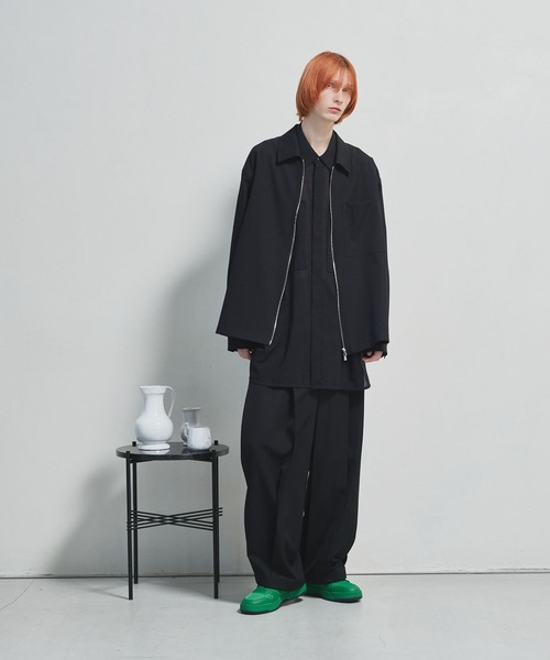 STERNBERGスタンバーグサイドスリットZIPシャツ